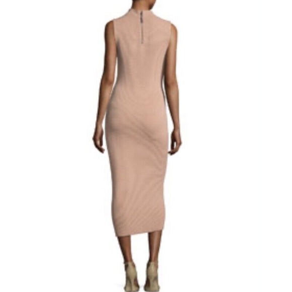 Alice + Olivia Sweater Dress Large Hana Womens Sleeveless Mock Neck Midi Pink - Picture 6 of 15